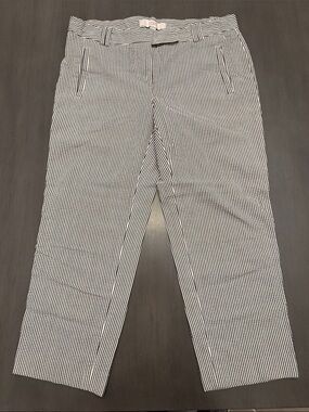 LOFT Black & White Striped Women's Chinos